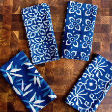 Load image into Gallery viewer, Indigo Blue Block Print Napkins - Set of 4
