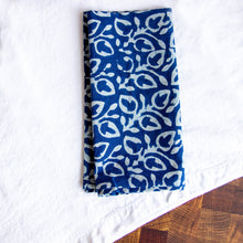 Load image into Gallery viewer, Indigo Blue Block Print Napkins - Set of 4
