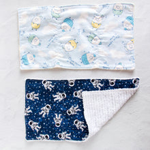 Load image into Gallery viewer, Terry Cloth &amp; Flannel Burp Cloth
