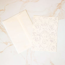 Load image into Gallery viewer, Note Card Set - Floral Scroll
