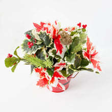 Load image into Gallery viewer, Poinsettias in a Santa Bucket
