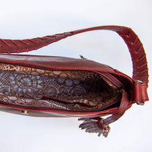 Load image into Gallery viewer, Leather &amp; Suede Shoulder Bag
