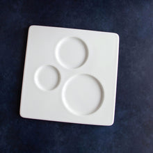 Load image into Gallery viewer, White Porcelain Square Tray
