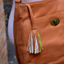 Load image into Gallery viewer, Leather &amp; Suede Shoulder Bag

