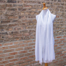 Load image into Gallery viewer, White Wrap/Scarf - Soft and Light
